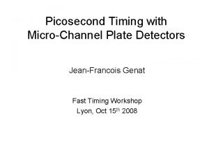 Microchannel plate detector