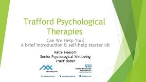 Trafford psychological therapies