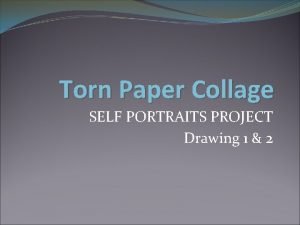 Torn paper self portrait
