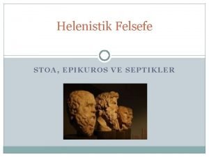 Helenistik felsefe nedir