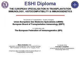 Diploma in immunology