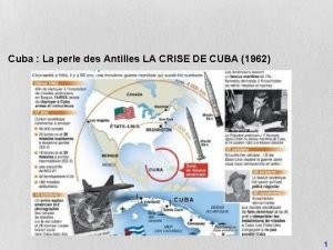 Cuba La perle des Antilles LA CRISE DE