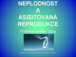 NEPLODNOST A ASISITOVAN REPRODUKCE Problm dnen doby http