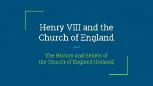 Church of england beliefs