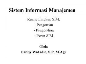 Model tiga lingkup kegiatan manajemen sistem