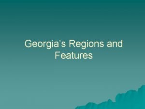 Georgias regions