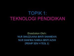 Kepentingan teknologi