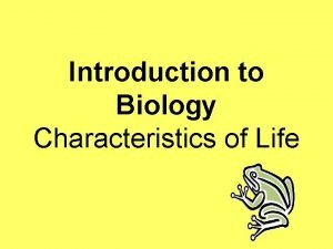 Introduction to Biology Characteristics of Life STEM Science