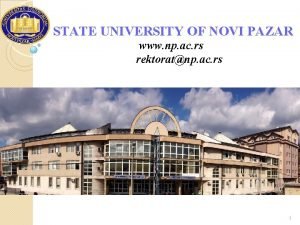 State university of novi pazar