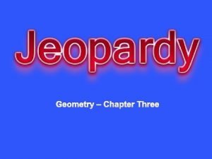 Geometry Chapter Three Identify Pairs of Lines and