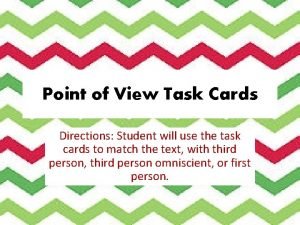 Point of view task cards