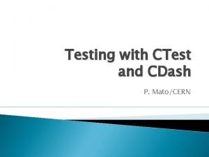 Cdash cmake Cdash cmake