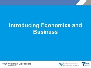 Victorian curriculum economics Victorian curriculum economics