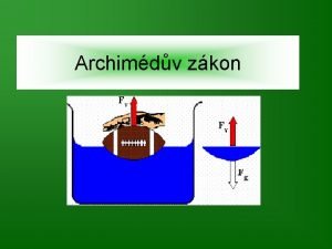 Archimdv zkon Archimdes pbh jeho objevu Syrakusk krl