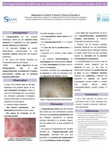 Une hypocalcmie rvle par un psoriasis pustuleux gnralis