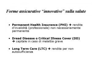 Phi permanent health insurance