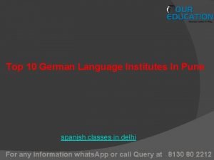 Top 10 german language classes in pune