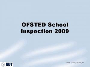 Ofsted inspection cycle
