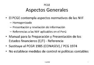 Estructura del pcge 20111