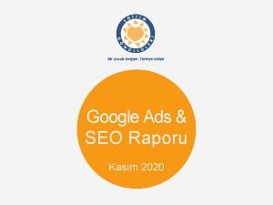 Google seo raporu