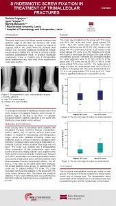 SYNDESMOTIC SCREW FIXATION IN TREATMENT OF TRIMALLEOLAR FRACTURES