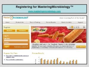 Masteringmicrobiology study area