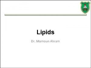 Lipids Dr Mamoun Ahram Resources This lecture Campbell