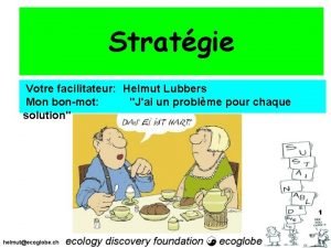 Stratgie Votre facilitateur Helmut Lubbers Mon bonmot Jai