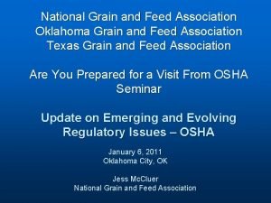 National Grain and Feed Association Oklahoma Grain and