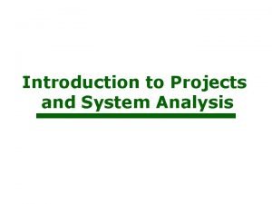 Economic feasibility in system analysis and design