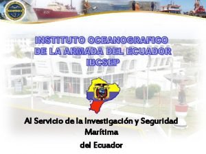 Al Servicio de la Investigacin y Seguridad Martima