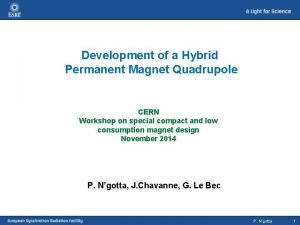 Development of a Hybrid Permanent Magnet Quadrupole CERN