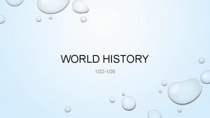 WORLD HISTORY 122 126 Math Minute 2 6