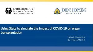 Using Stata to simulate the impact of COVID19