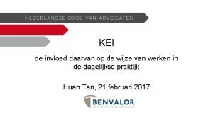 KEI de invloed daarvan op de wijze van