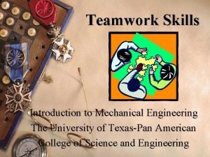 Teamwork in engineering