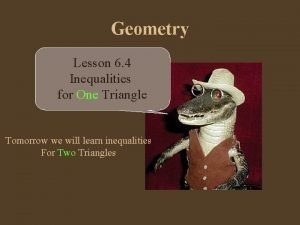 Inequalities for one triangle 6-4