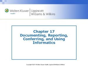 Reporting and conferring