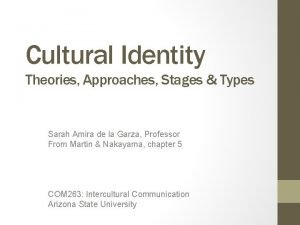 Cultural identity development models