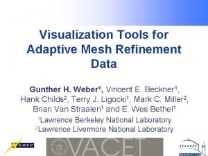 Visualization Tools for Adaptive Mesh Refinement Data Gunther