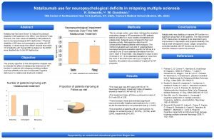 Natalizumab use for neuropsychological deficits in relapsing multiple