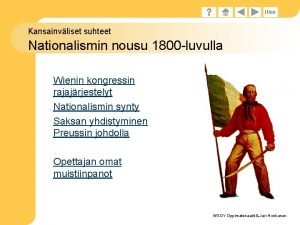 Nationalismin synty