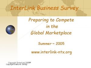 Inter link survey