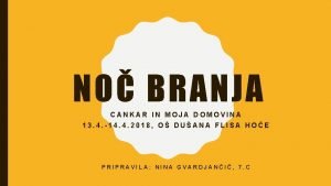 NO BRANJA CANKAR IN MOJA DOMOVINA 13 4