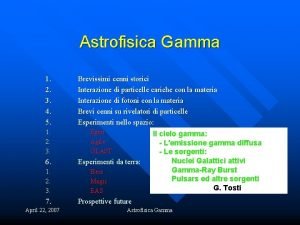 Astrofisica Gamma 1 2 3 4 5 1