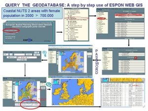 QUERY THE GEODATABASE A step by step use