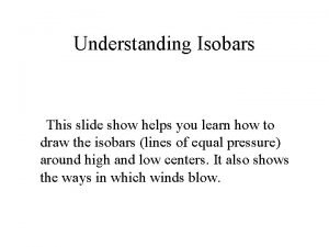 How to draw isobars