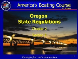 Oregon boaters certification