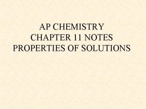 Ap chemistry chapter 11