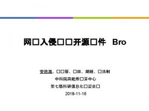 Bro network monitor